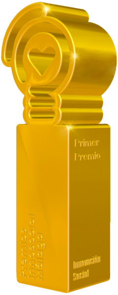 Trofeo Premio Innosocial en color oro